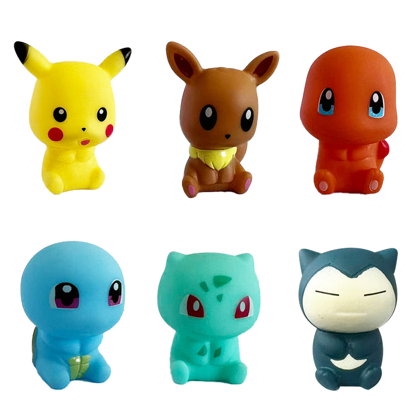 Party Games Baby Shower - 6 Stuks Pokemon Bad Speelgoed Pikachu