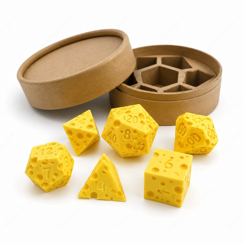 3D-geprinte kaasdobbelstenense - Party Games Classic recensie en prijs