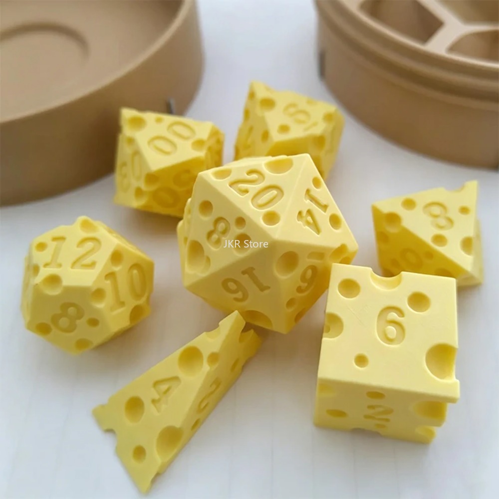 3D-geprinte kaasdobbelstenense - Party Games Classic recensie en prijs