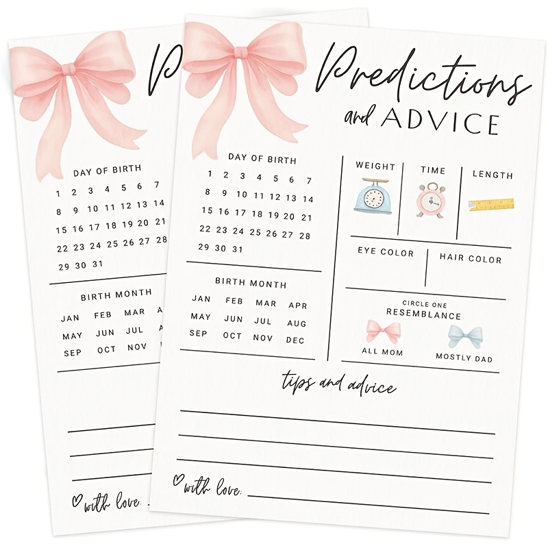 20 stuks babyvoorspellings- en - Party Games Baby Shower recensie en prijs