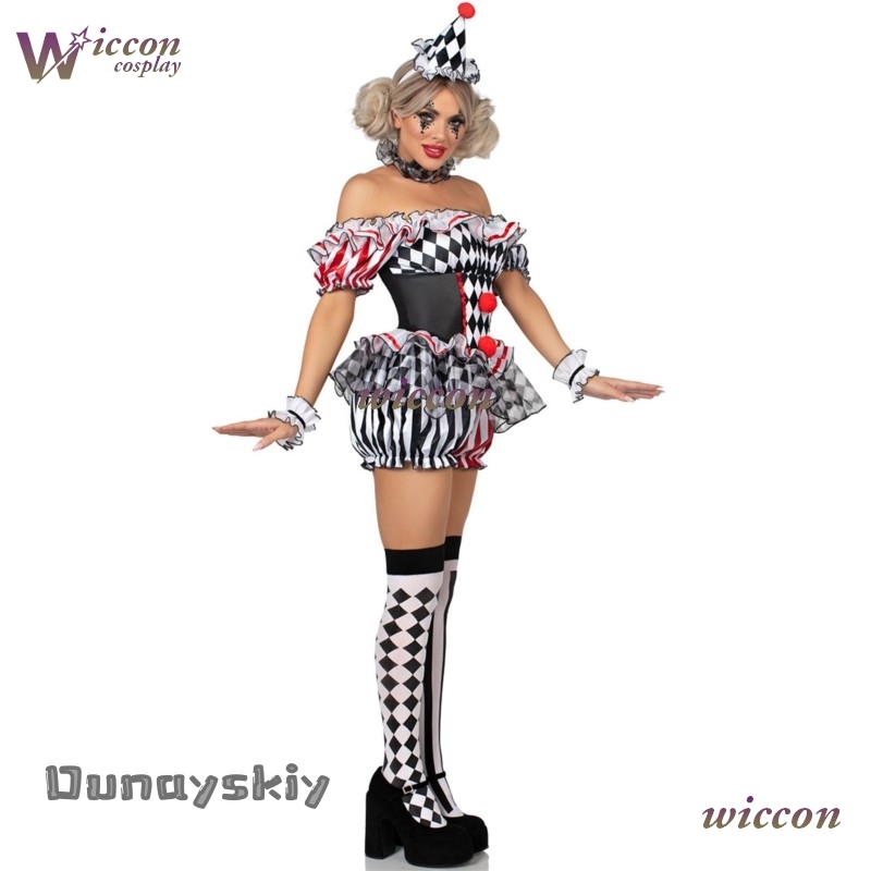 Vrouwen Clown Cosplay Kostuum  - Party Games Online Free recensie en prijs
